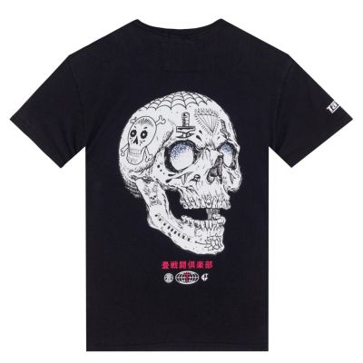 Tatami Sugar Skull Organic T-Shirt Negro