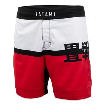 Tatami Super Grappling Shorts Vit-Röd