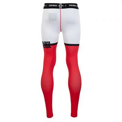 Tatami Super Grappling Spats Blanco-Rojo