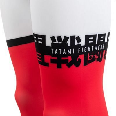 Tatami Super Grappling Spats Weiß-Rot