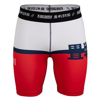 Tatami Super VT Shorts Weiß-Rot