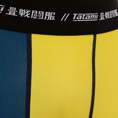 Tatami Supply Co Navy Grappling Spats Navy Blu-Giallo