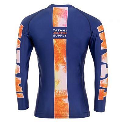 Tatami Tropic Navy LS Rash Guard Mörkblå-Orange