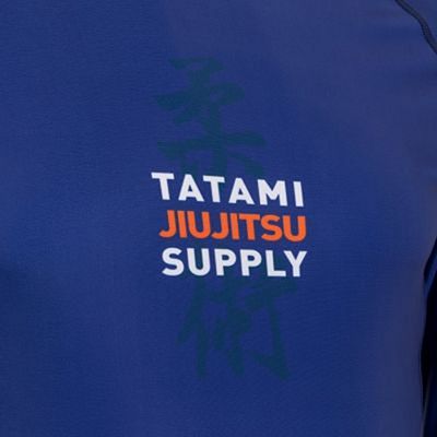 Tatami Tropic Navy LS Rash Guard Azul Marino-Naranja