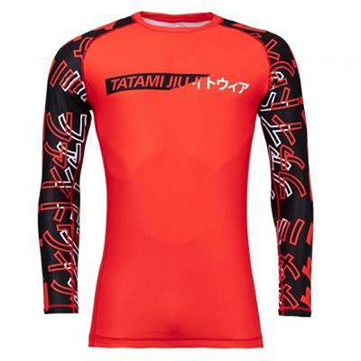 Tatami Uncover Long Sleeve Rash Guard Rosso