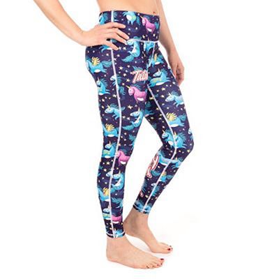 Tatami Unicorn & Stars Leggings Navy Blu