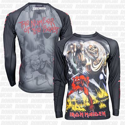 Tatami X Iron Maiden Number Of The Beast Rash Guard Preto