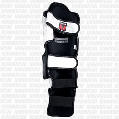 Throwdown Pack Guantes & Espinilleras Carbonian Blanco-Rojo