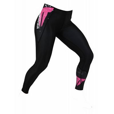 Throwdown Combat Training Spats Preto-Rosa