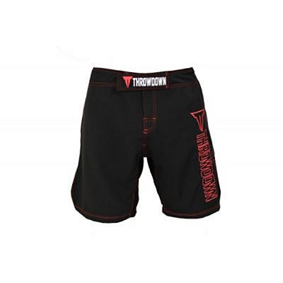 Throwdown Competition MMA Shorts 2.0 Nero-Rosso