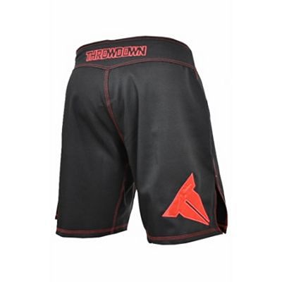 Throwdown Competition MMA Shorts 2.0 Nero-Rosso