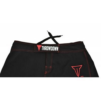 Throwdown Competition MMA Shorts 2.0 Nero-Rosso