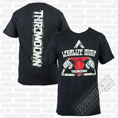 Throwdown Legalize MMA Shirt Schwarz