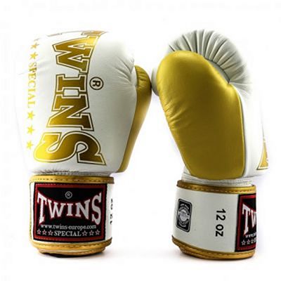 Twins Special BGVL 8 Boxing Gloves Blanco-Oro