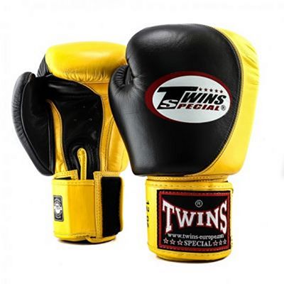 Twins Special BGVL 9 Boxing Gloves Negro-Amarillo