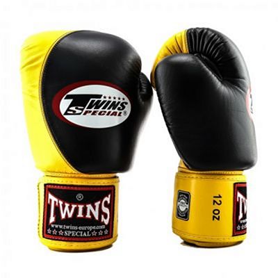 Twins Special BGVL 9 Boxing Gloves Negro-Amarillo