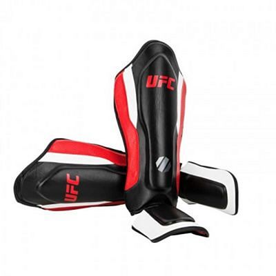 UFC Training Shinguards Preto-Vermelho