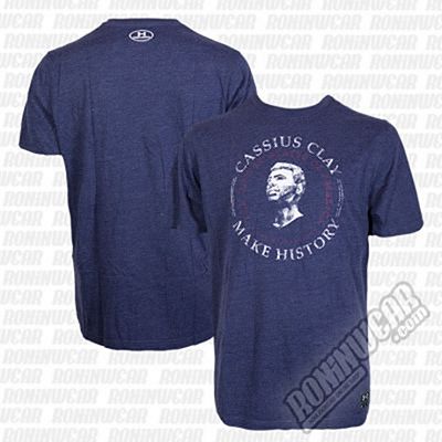 Under Armour Muhammad Ali Cassius Make History T-Shirt Navy Blue