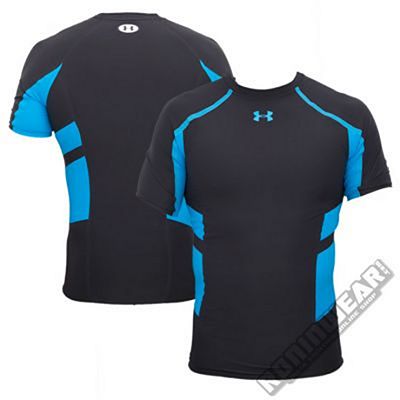 Under Armour Stretch HeatGear S/S Negro-Azul