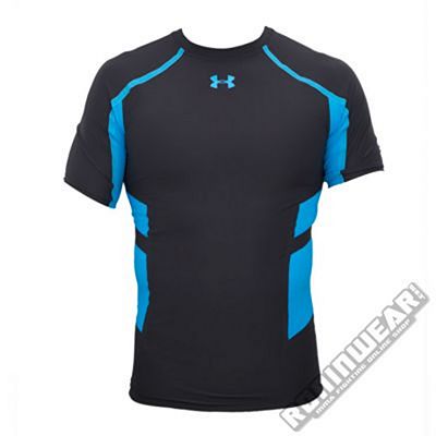 Under Armour Stretch HeatGear S/S Negro-Azul