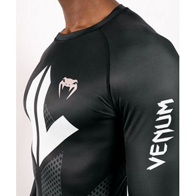 Venum Arrow Loma Signature LS Rashguard Preto-Branco