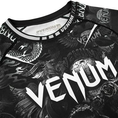 Venum Art Rashguard SS Svart-Vit