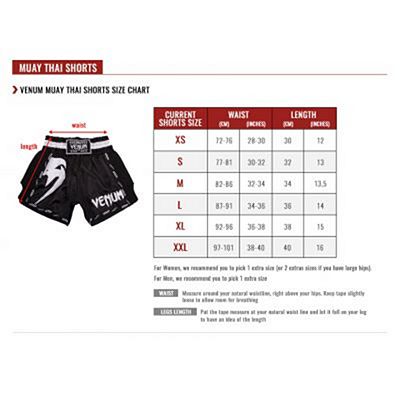 Venum Bangkok Inferno Muay Thai Short Schwarz-weiß