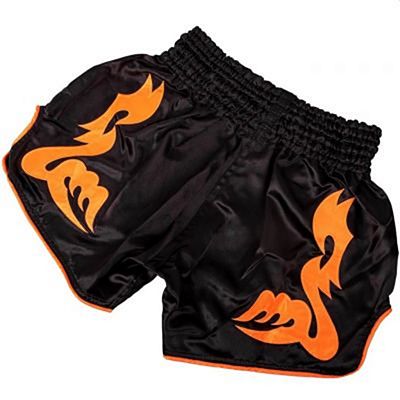 Venum Bangkok Inferno Muay Thai Shorts Nero-Arancione