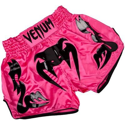 Venum Bangkok Inferno Muay Thai Shorts Rosa-Schwarz