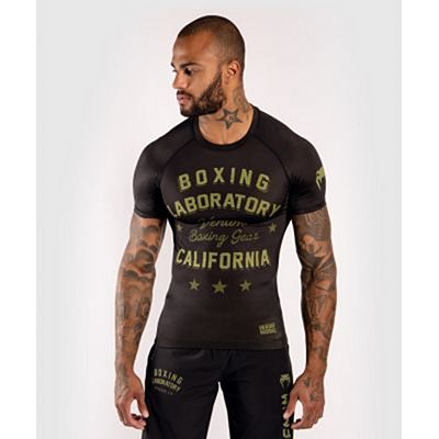 Venum Boxing Lab Rashguard SS Negro-Verde