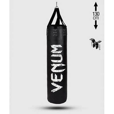 Venum Challenger Heavy Bag With Ceiling Hook 130cm 40kg Black