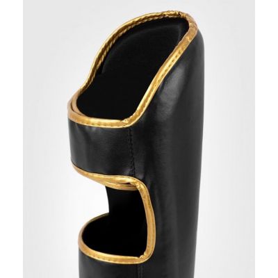 Venum Challenger Standup Shin Guards Preto-Dourado