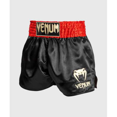 Venum Classic Muay Thai Short Rot-Schwarz