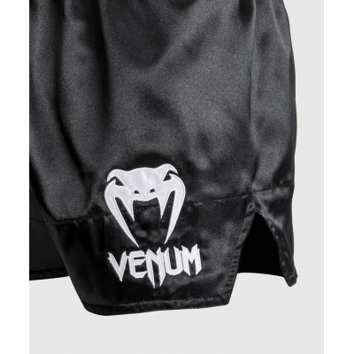 Venum Classic Muay Thai Short Vit-Svart