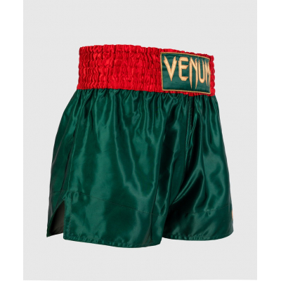 Venum Classic Muay Thai Shorts Vert-Rouge