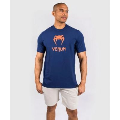 Venum Classic T- Shirt Azul Marinho-Laranja