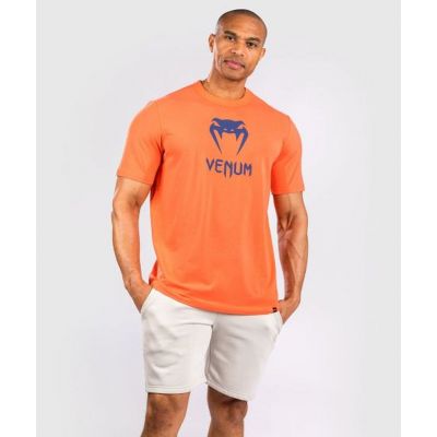 Venum Classic T- Shirt Laranja-Azul Marinho