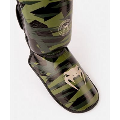 Venum Contender 2.0 Shin Guards Grün-Camo