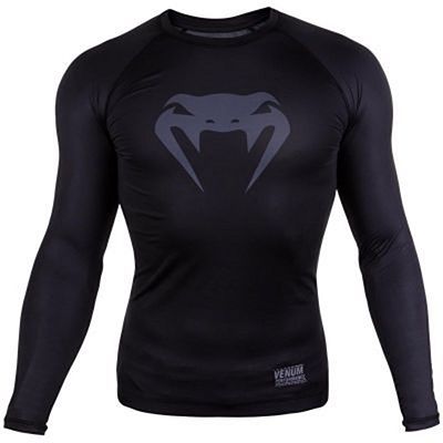 Venum Contender 3.0 Compression T-shirt L/S Schwarz-Grau