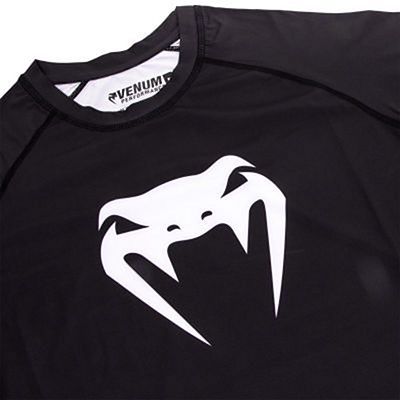 Venum Contender 3.0 Compression T-shirt L/S Nero-Bianco