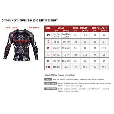 Venum Contender 3.0 Compression T-shirt L/S Nero-Bianco