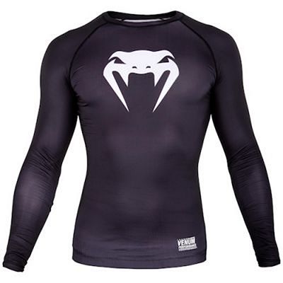 Venum Contender 3.0 Compression T-shirt L/S Nero-Bianco