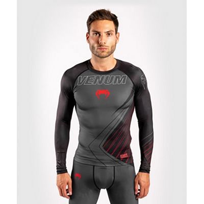  Venum Contender 5.0 Rashguard LS Noir-Rouge