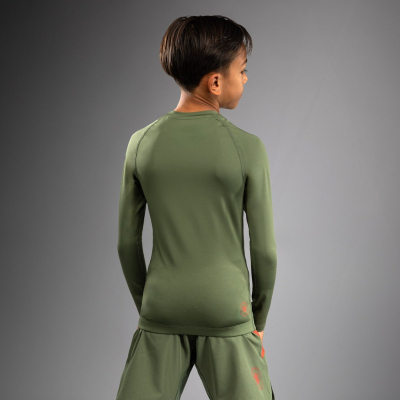 Venum Contender Kids Rashguards L/S Verde