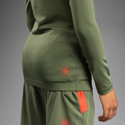 Venum Contender Kids Rashguards L/S Verde