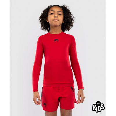 Venum Contender Kids Rashguards L/S Rojo