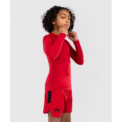 Venum Contender Kids Rashguards L/S Rojo