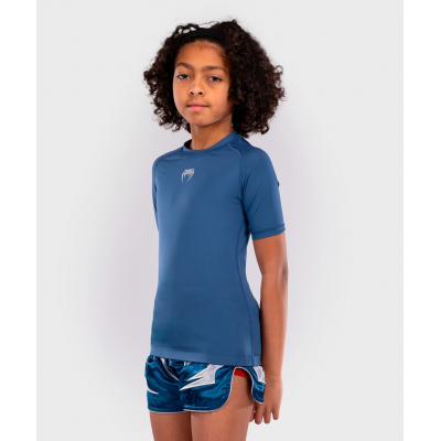 Venum Contender Kids Rashguards Short Sleeves Bleu