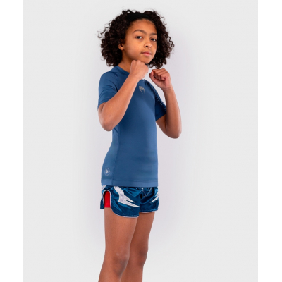 Venum Contender Kids Rashguards Short Sleeves Bleu