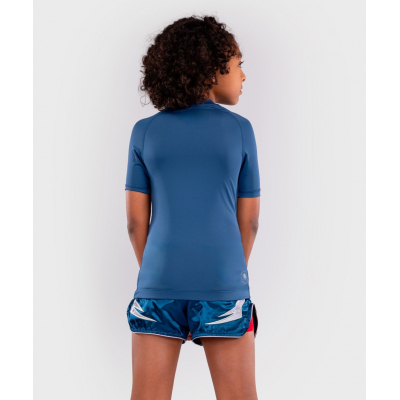 Venum Contender Kids Rashguards Short Sleeves Bleu